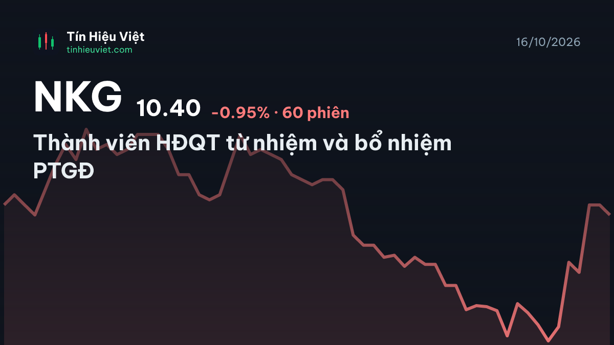 NKG: Thành viên HĐQT từ nhiệm và bổ nhiệm PTGĐ