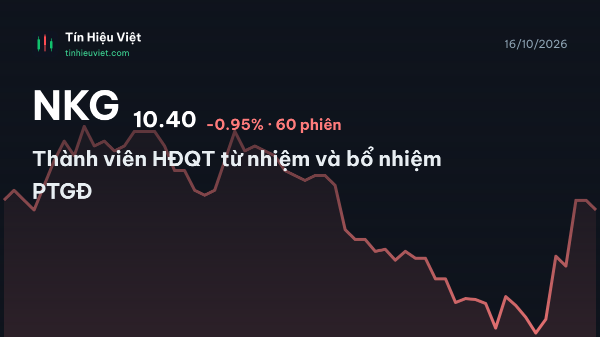 NKG: Thành viên HĐQT từ nhiệm và bổ nhiệm PTGĐ